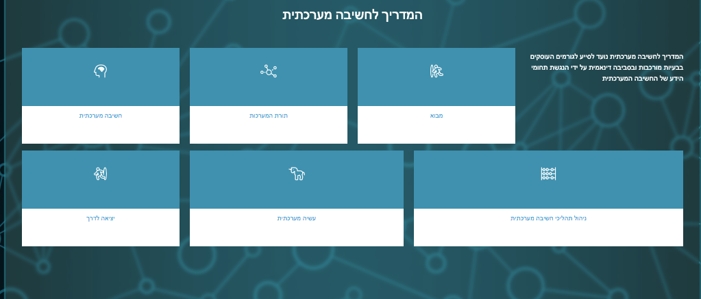 מדריך חשיבה מערכתית 
שער ראשי